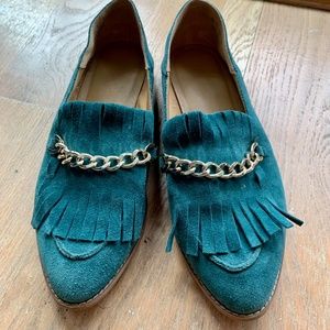 Franco Sarto Green Augustine Loafers